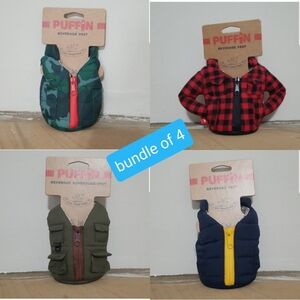 NEW! Puffin Beverage Vest Bundle Of 4 NWT